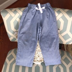 Pull on Easter or spring gingham pants.